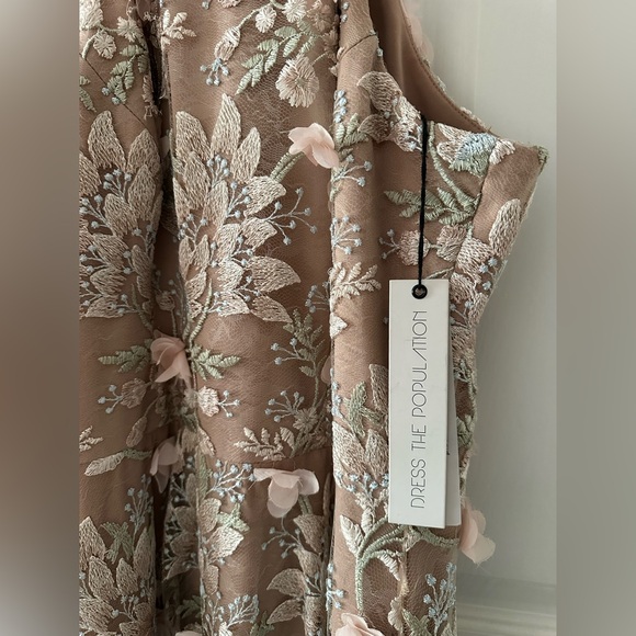 Floral Lace Midi Dress - Picture 3 of 4